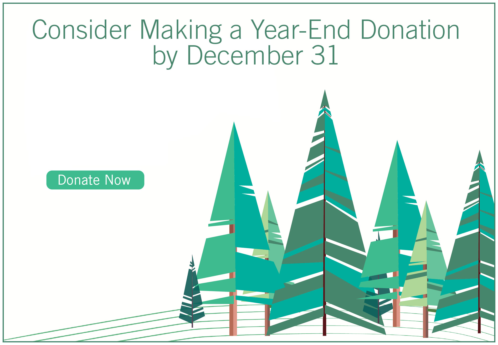 Trees Graphic with text for donation